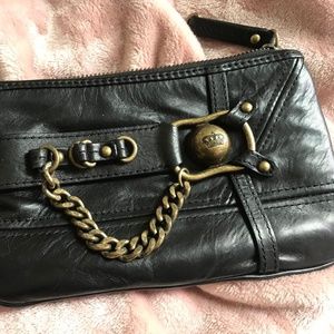 Juicy Couture Leather Wristlet/Clutch/Wallet